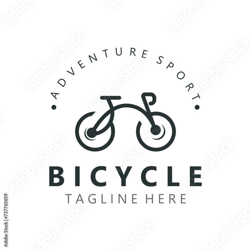 Bike Bicycle logo template design inspiration. Bicycle store Quality symbol icon vector