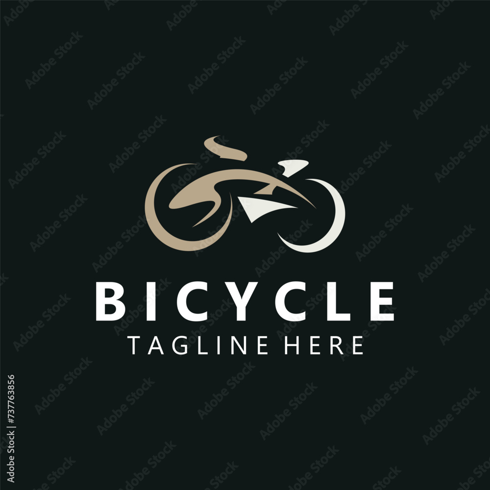 Bike Bicycle logo template design inspiration. Bicycle store Quality symbol icon vector Bike Bicycle logo template design inspiration. Bicycle store Quality symbol icon vector