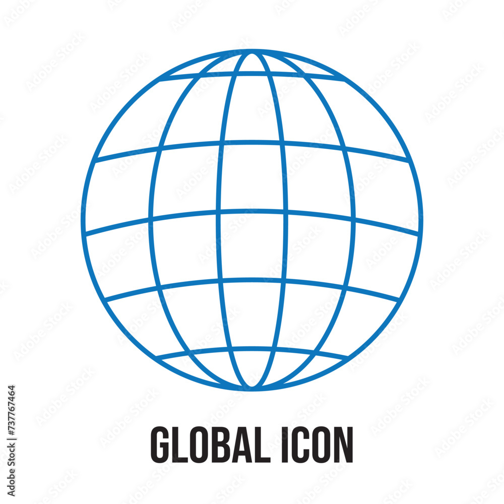 global icon from strategy collection. Thin linear global, business, technology outline icon isolated on white background. Line vector global sign, symbol for web and mobile in eps 10. global icon from strategy collection. Thin linear global, business, technology outline icon isolated on white background. Line vector global sign, symbol for web and mobile in eps 10.