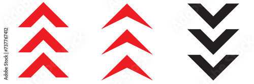 Arrow icon. Set black arrows symbols. Blend effect. Vector isolated on white background	