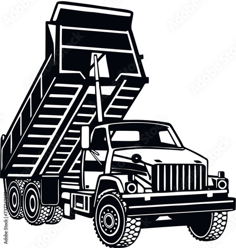 Dump Truck - Industrial Dump Truck Dumper Equipment Builder Building Build