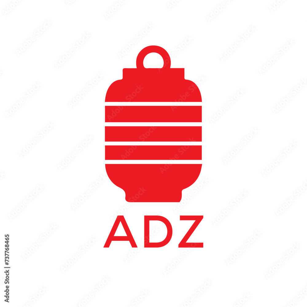 Obraz premium ADZ Letter logo design template vector. ADZ Business abstract connection vector logo. ADZ icon circle logotype. 