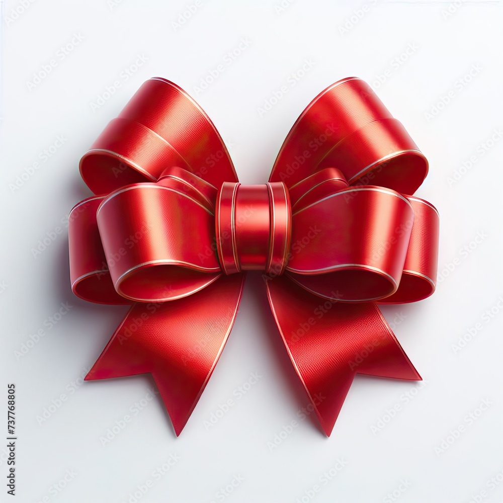 Red, gift, ribbon, bow, On White Background. Festive Ribbon And Bow, Red ribbon. tie isolated on white background Beautifully crafted red bow, representing decoration Red, gift, ribbon, bow, On White Background. Festive Ribbon And Bow, Red ribbon. tie isolated on white background Beautifully crafted red bow, representing decoration