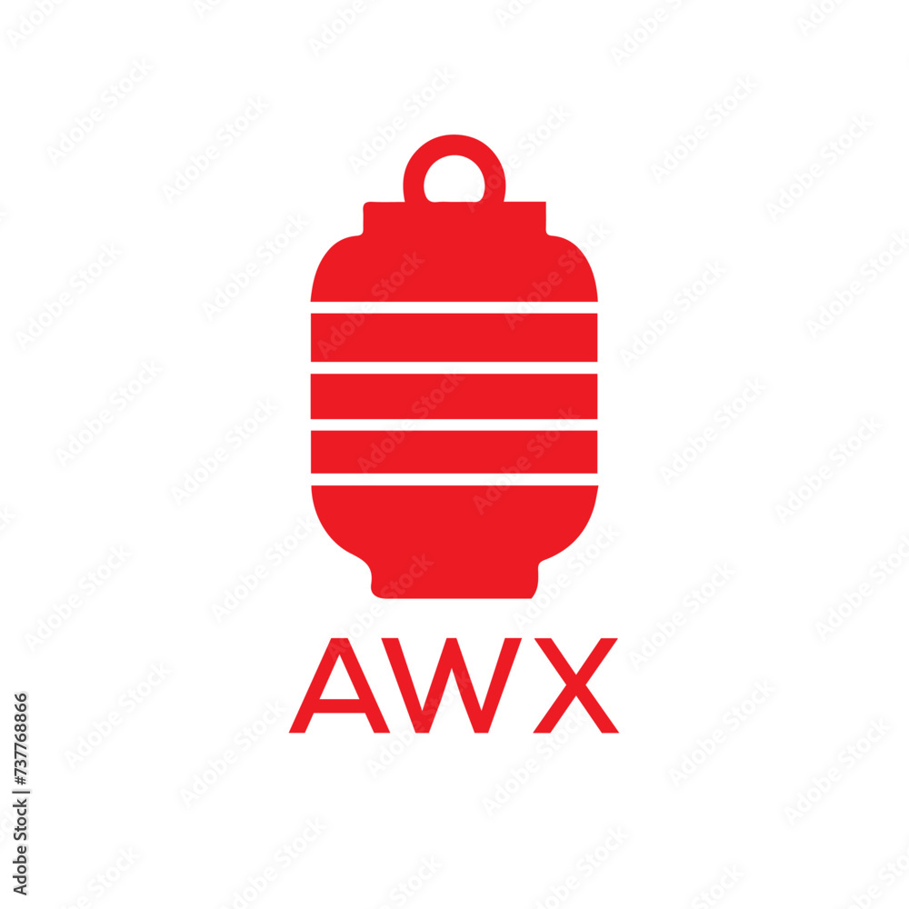 Obraz premium AWX Letter logo design template vector. AWX Business abstract connection vector logo. AWX icon circle logotype. 