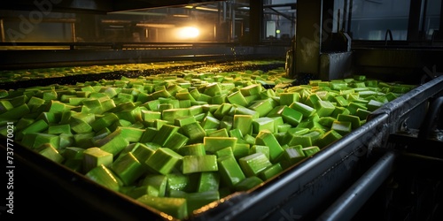 Boosting sugar cane processing efficiency in a cutting-edge industrial factory to enhance production. Concept Automation technology, Process optimization, Machinery upgrades