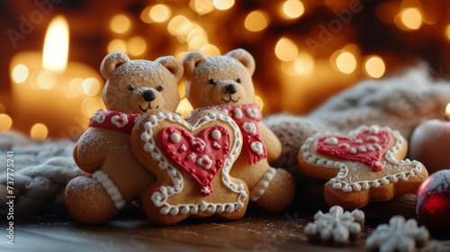 These charming cookies are perfect for snuggling up by the fire the handdecorated designs of teddy bears hearts and cozy blankets add an extra dose of warmth to your winter photo