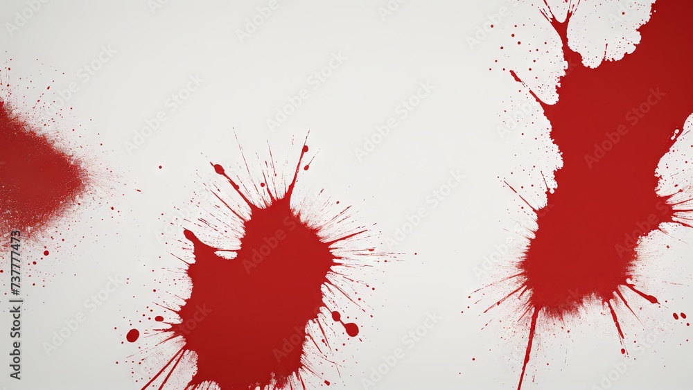 Dynamic texture of white and red paint explosion for banner background 