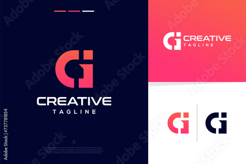 Abstract alphabet modern futuristic design concept for branding logo design inspirations