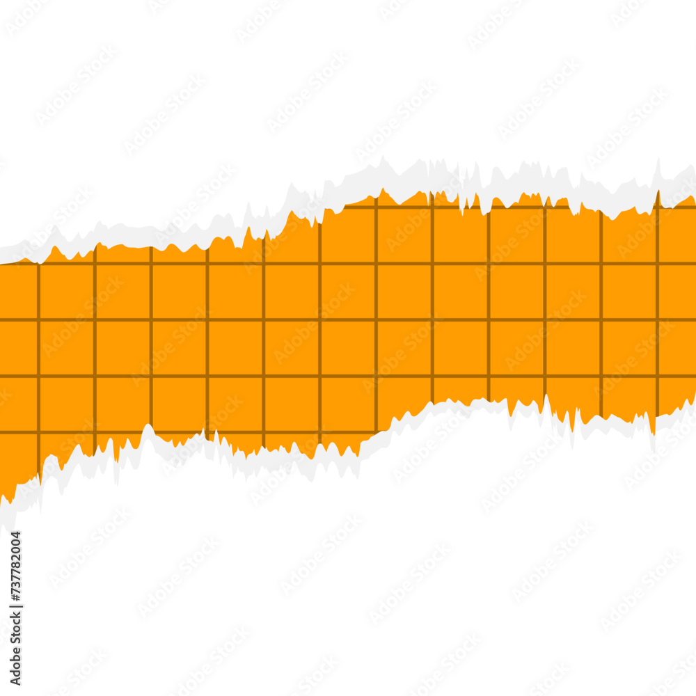 Fototapeta premium Torn Paper with Grid