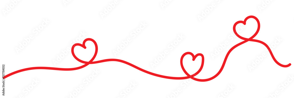 Romantic symbol drawing of hearts and pink heart shaped line background. Love doodle illustration for greeting card, web banner, invitation, wall art. in eps 10. Romantic symbol drawing of hearts and pink heart shaped line background. Love doodle illustration for greeting card, web banner, invitation, wall art. in eps 10.