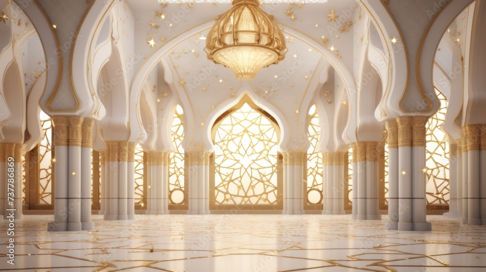 Interior mosque architecture islamic