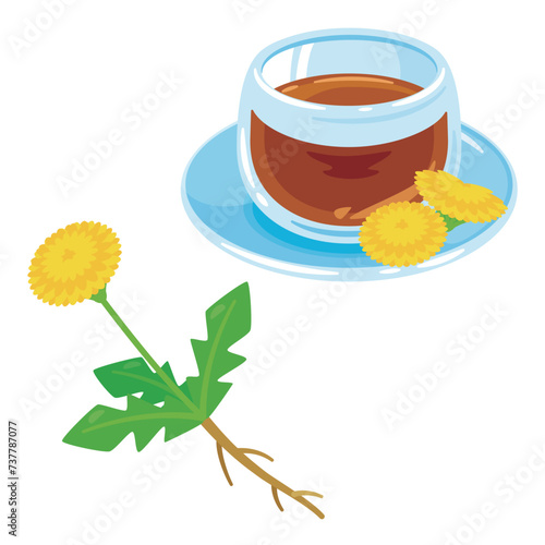 タンポポとタンポポ茶