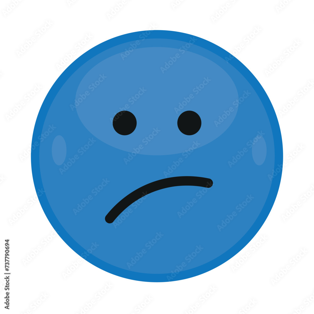 Fototapeta premium Blue Monday Emoji