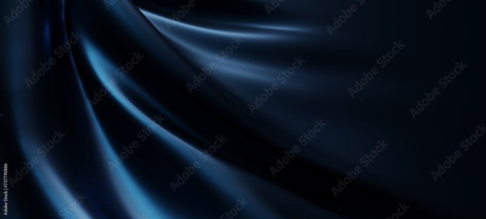 Blue luxury fabric background 3d render Blue luxury fabric background 3d render