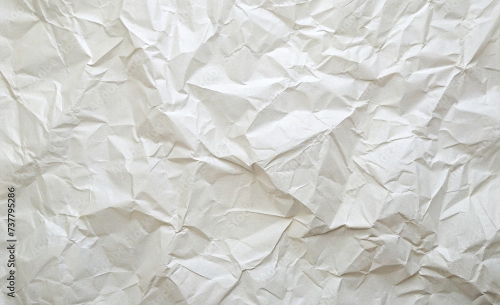 White crumpled paper texture, Abstract background. White crumpled paper texture, Abstract background.