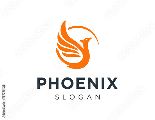 The logo design is about Phoenix and was created using the Corel Draw 2018 application with a white background.