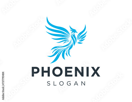 The logo design is about Phoenix and was created using the Corel Draw 2018 application with a white background.
