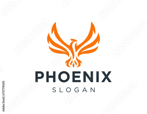 The logo design is about Phoenix and was created using the Corel Draw 2018 application with a white background.
