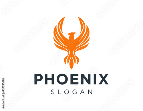 The logo design is about Phoenix and was created using the Corel Draw 2018 application with a white background.