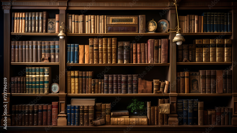 Fototapeta premium Stack of books on minimalist background, perfect for educational or literary themes