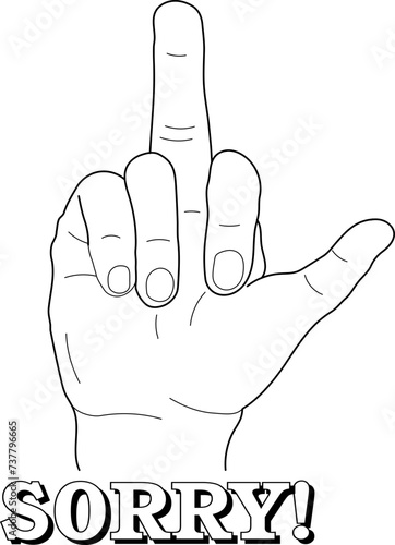 Middle Finger Hand SVG Humor Funny prints