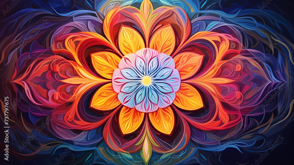 Mandala, the mysterious and charming beauty of flowers