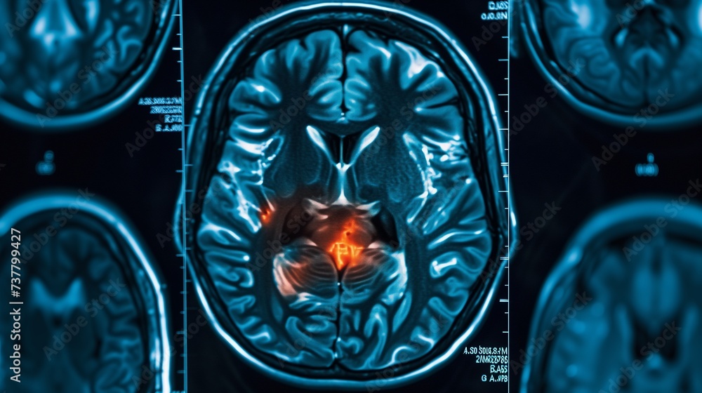 A high-resolution PET-CT scan image showcasing detailed brain ...
