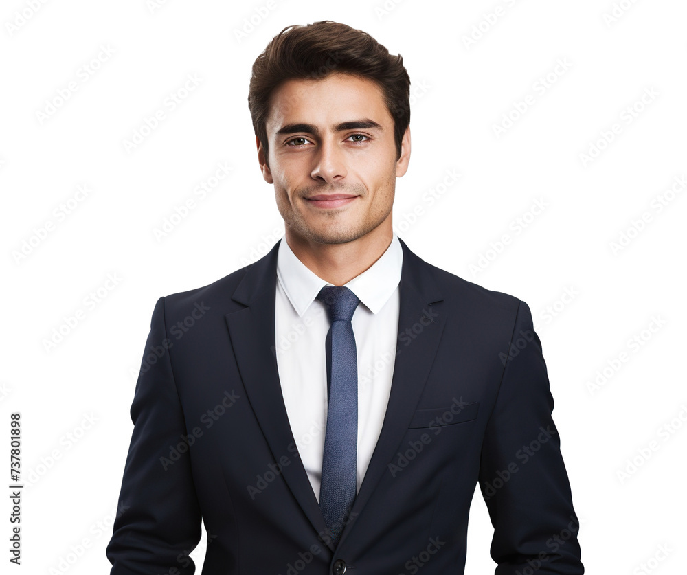 Handsome businessman smiling, cut out Handsome businessman smiling, cut out