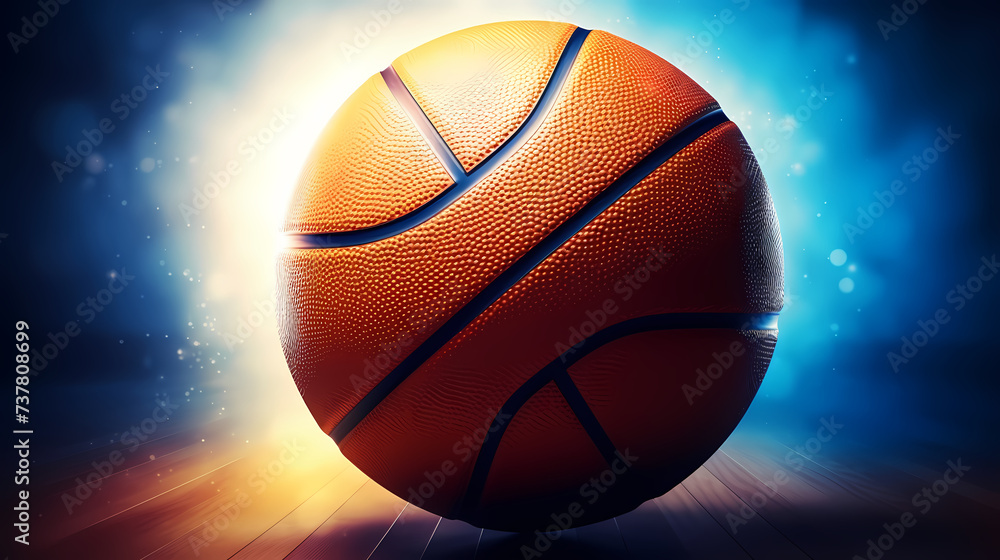 Basketball in the background, perfect for sports banners and graphics Basketball in the background, perfect for sports banners and graphics