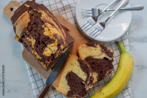 Wallpaper Mural Traditional homemade marble cake Torontodigital.ca