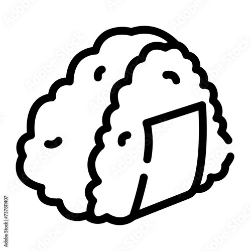 onigiri Line Icon