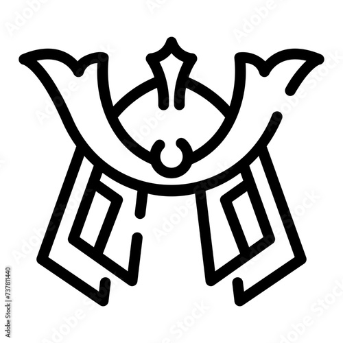 samurai Line Icon