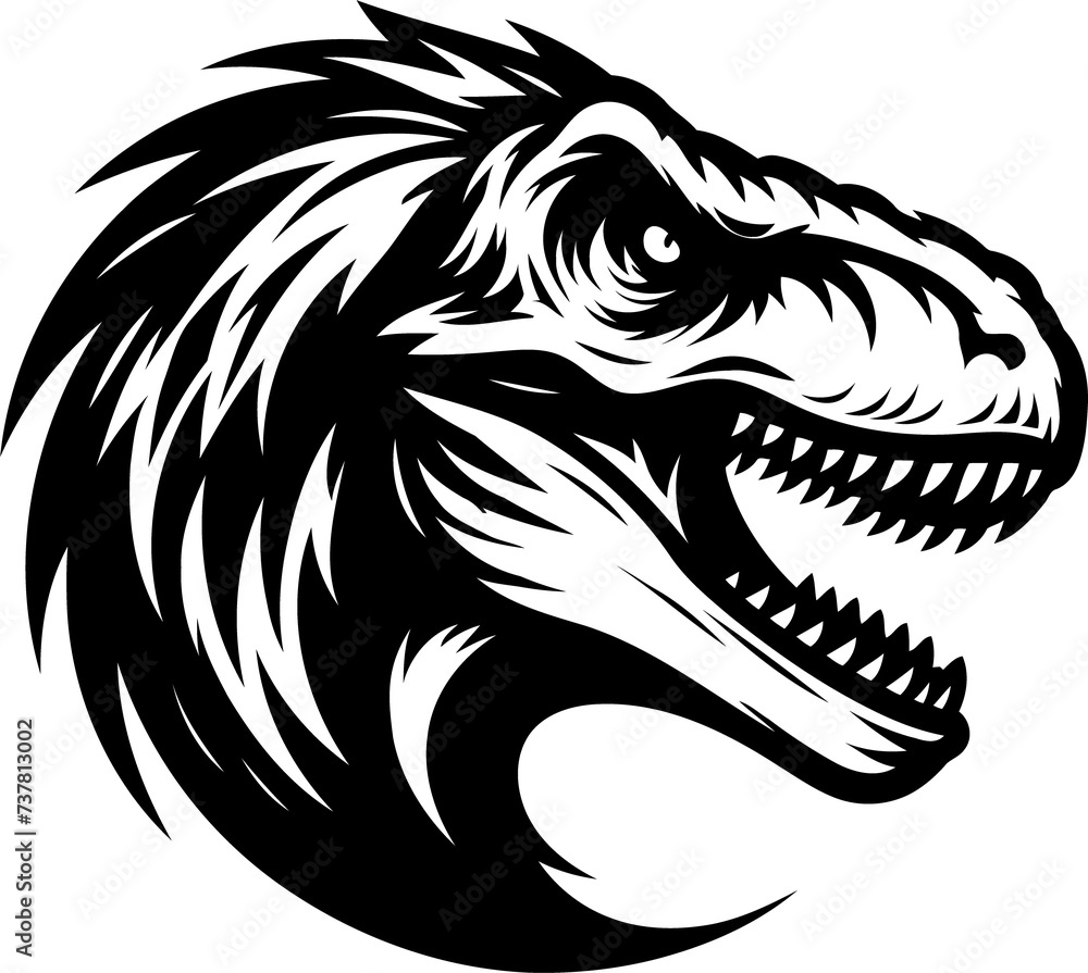 raptor, velociraptor, head, animal illustration raptor, velociraptor, head, animal illustration