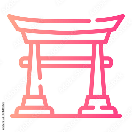torii Line Gradient Icon