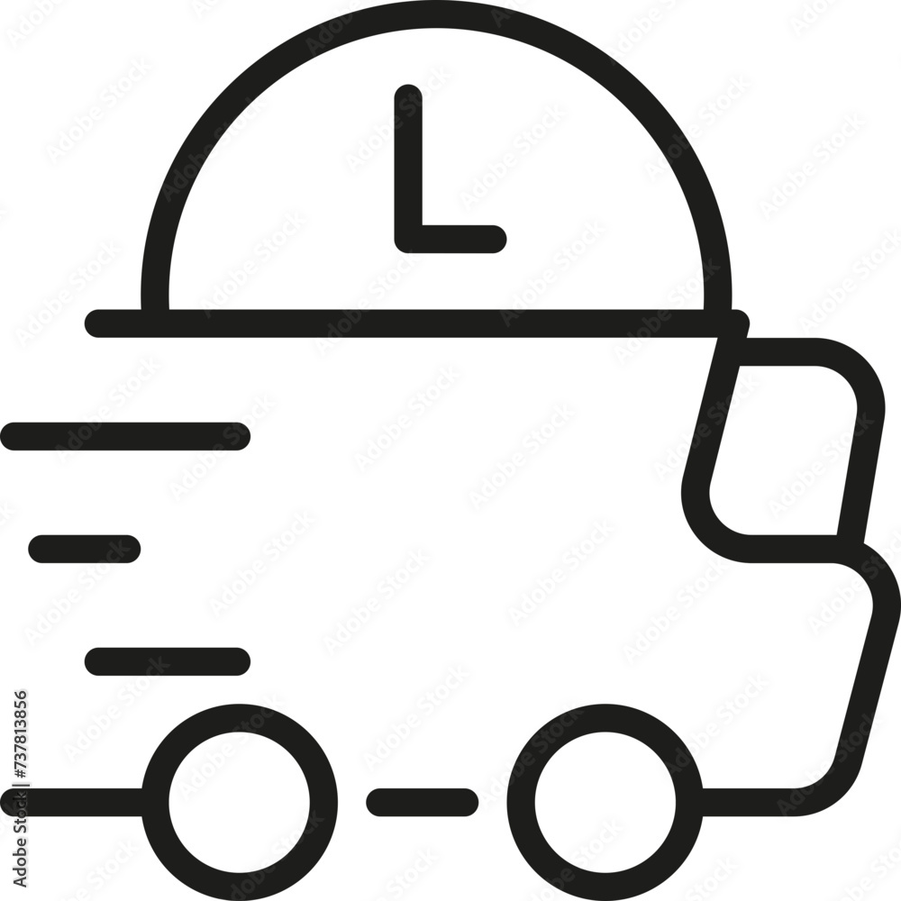 Regular Flashsale Fast Delivery Icon in Line Style Regular Flashsale Fast Delivery Icon in Line Style