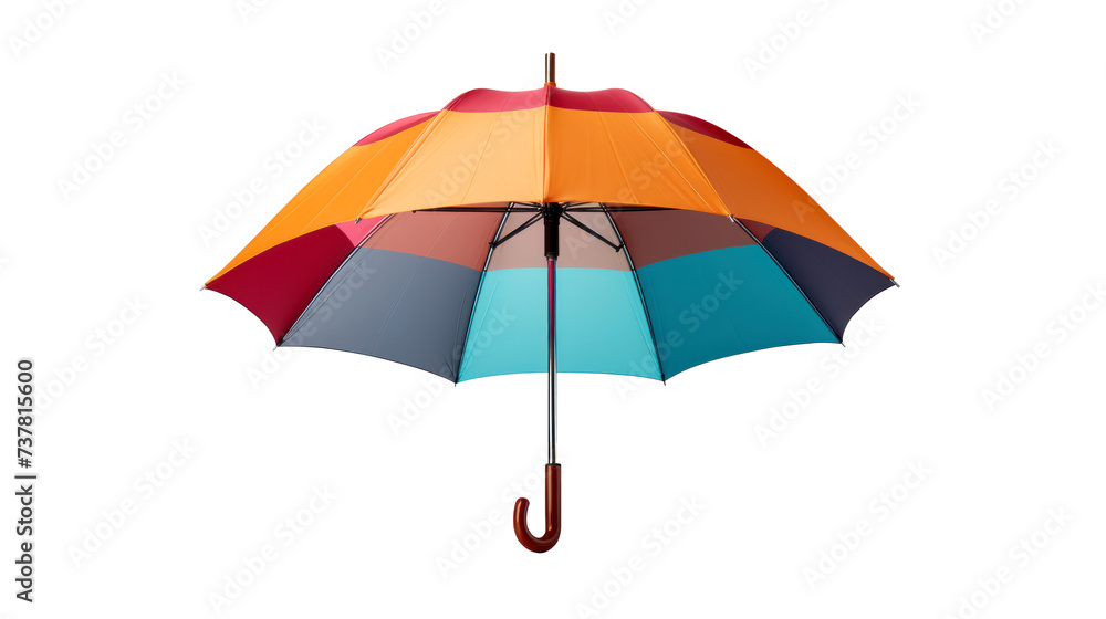 multicolor colorful umbrella isolated on white 