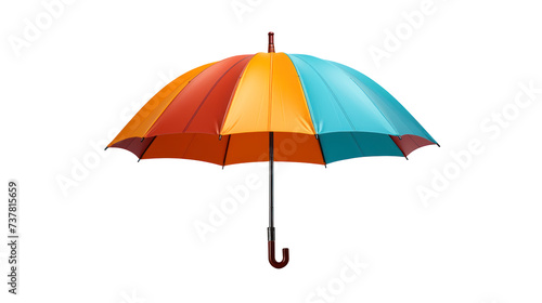 multicolor colorful umbrella isolated on white 
