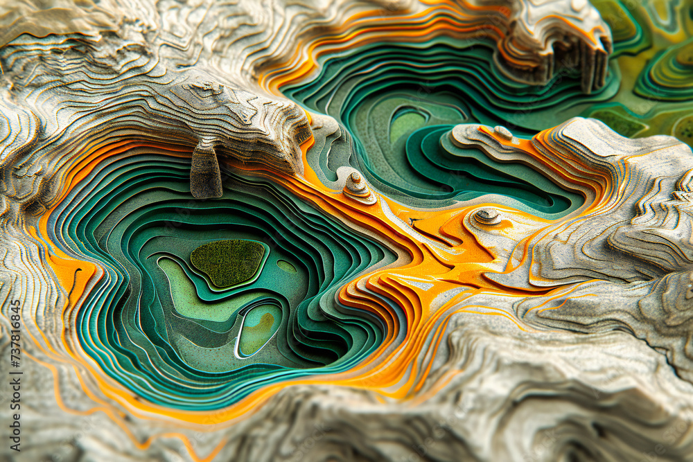 Abstract Agate and Marble Pattern, Luxurious and Colorful Design for Creative and Decorative Backgrounds