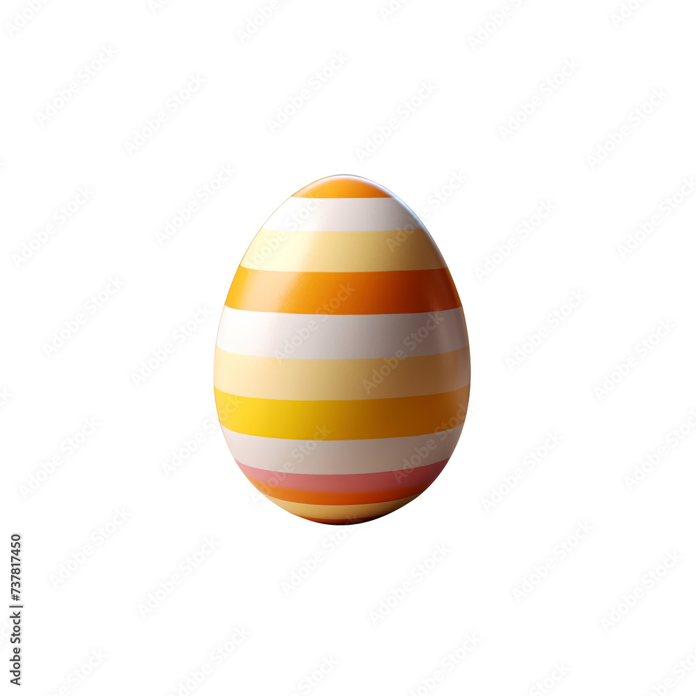 Colorful easter egg stripes isolated on white Colorful easter egg stripes isolated on white