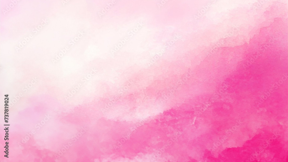 Abstract pink gradient watercolor splash background