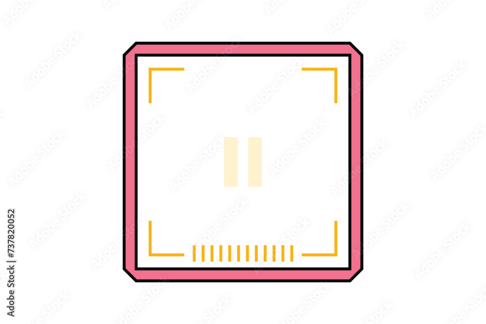 Vlog Video Frame Sticker Design Vlog Video Frame Sticker Design