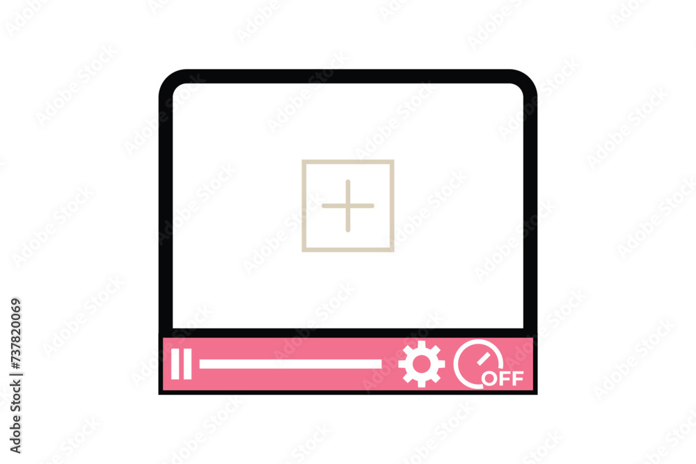 Vlog Video Frame Sticker Design Vlog Video Frame Sticker Design