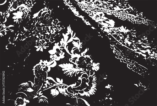 Texture, background, pattern. White girl's skirt, with a broken pattern in the form of circles. 