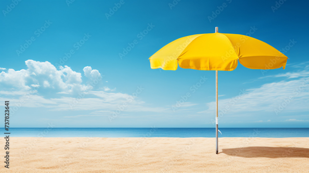 A yellow umbrella