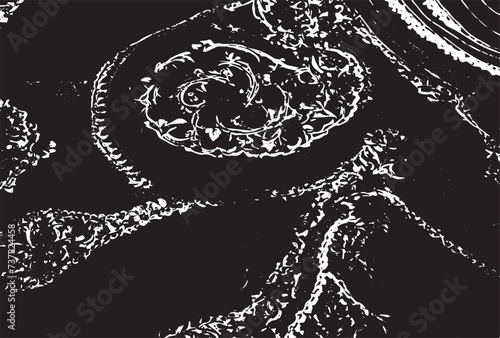 Texture, background, pattern. White girl's skirt, with a broken pattern in the form of circles. 