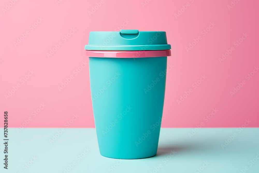 Cheerful hands holding a blue coffee cup, symbolizing positivity and resilience against blue monday Cheerful hands holding a blue coffee cup, symbolizing positivity and resilience against blue monday