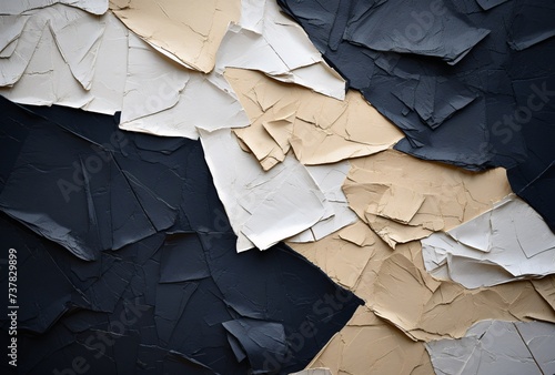 a group of pieces of paper photo