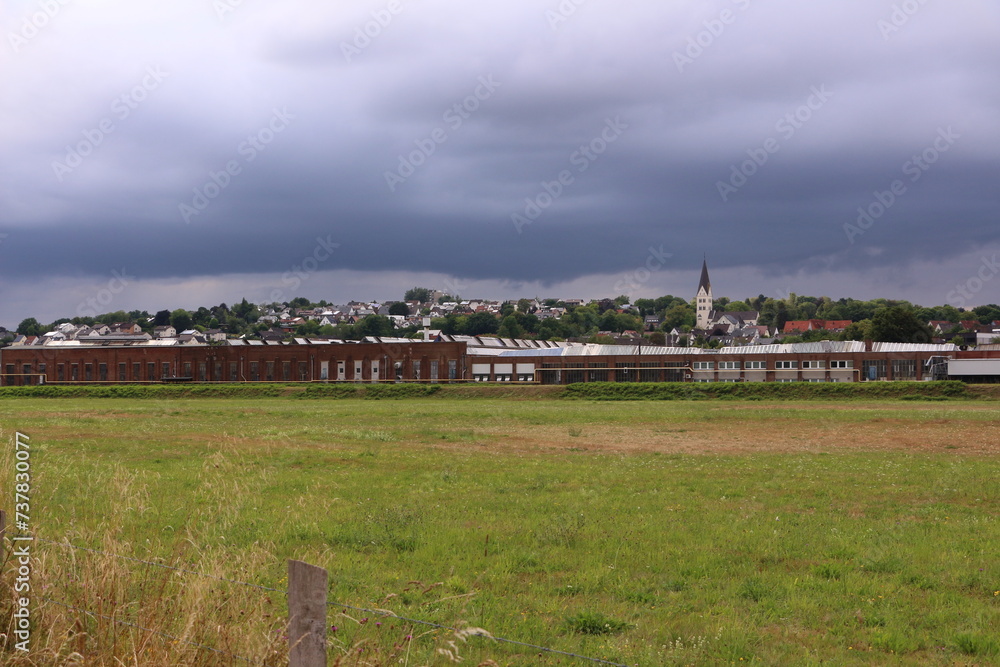 Fototapeta premium Blick auf die Gemeinde Wickede an der Ruhr