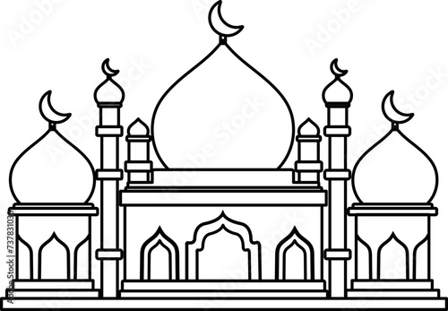Islamic Mosque Outline