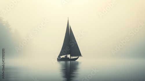 Black sailboat